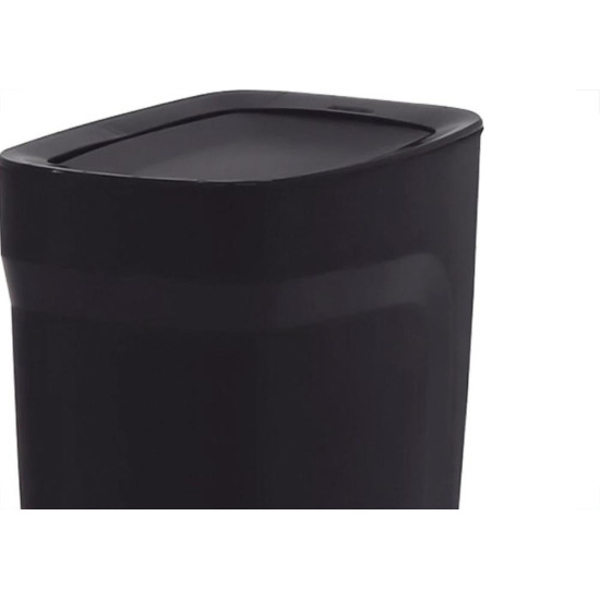 Lixeira Plastica Basculante Tramontina Compacta 8,5 Litros Preta - 92864309