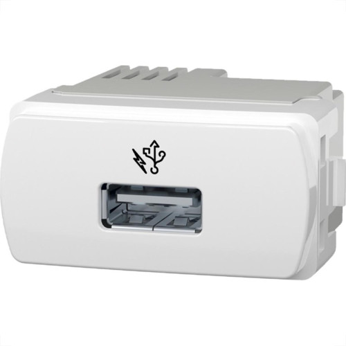 Modulo Schneider Miluz 1 Tomada Usb 1A. Branca - S3B70810
