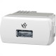 Modulo Schneider Miluz 1 Tomada Usb 1A. Branca - S3B70810