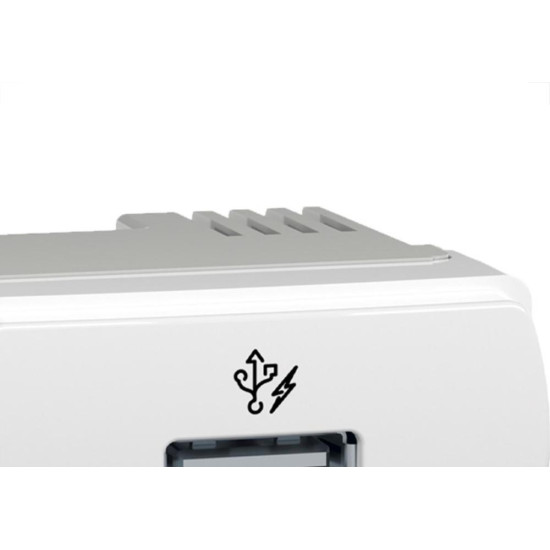 Modulo Schneider Miluz 1 Tomada Usb 1A. Branca - S3B70810