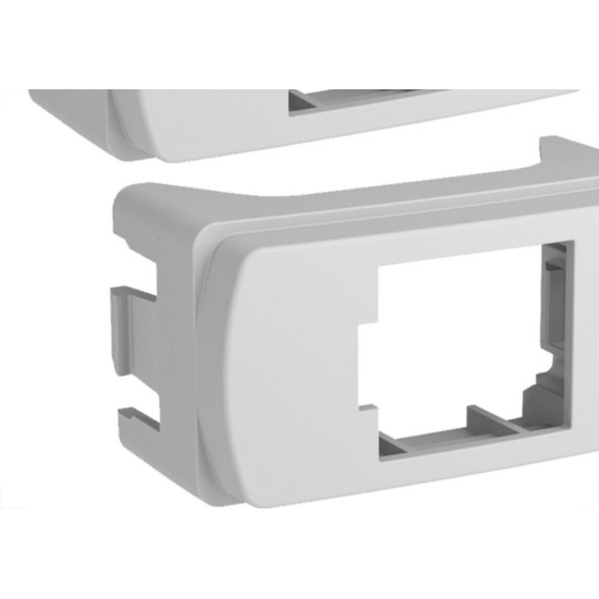 Modulo Schneider Miluz Adaptador Rj-45 Branco Pacote Com 2 Pecas - S3B74220