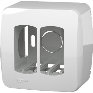 Sistema Box Schneider Dexson-Miluz Para 2 Modulos Branco - S3B76020