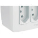 Sistema Box Schneider Dexson-Miluz Branco 2 Tomadas 2P+T. 10A. - S3B66440