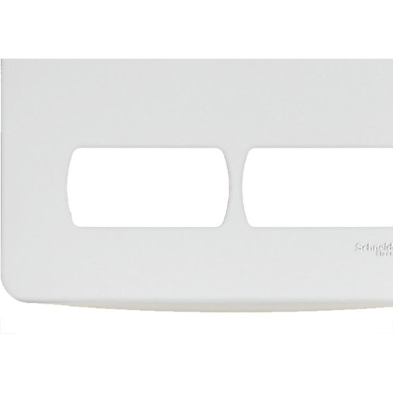 Placa Schneider Miluz Branca 4X4 - 4 Modulos Com Suporte - S3B27540