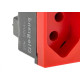 Kit C/3 - Modulo Pial Pop Vermelho 1 Tomada 2P+T. 20A. - ...