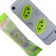 Kit C/3 - Tomada Barra Fiolux 2P+T. 20A. Dupla Cinza/Verde Kit C/3 - Tomada Barra Fiolux 2P+T. 20A. Dupla Cinza/Verde