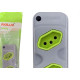 Kit C/3 - Tomada Barra Fiolux 2P+T. 20A. Dupla Cinza/Verde Kit C/3 - Tomada Barra Fiolux 2P+T. 20A. Dupla Cinza/Verde