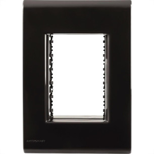 Placa Conjunto Modular Tramontina Liz 4X2 - Grafite 3 Modulos - 57106048
