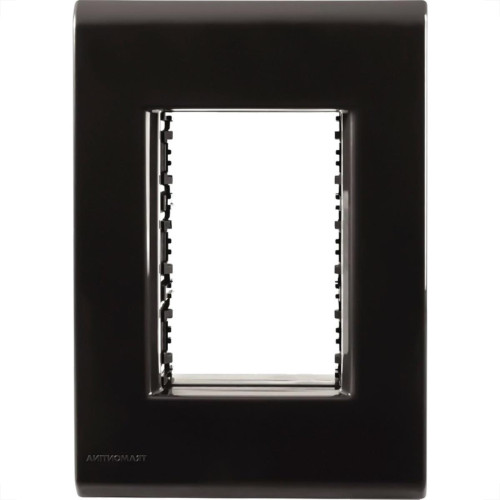 Placa Conjunto Modular Tramontina Liz 4X2 - Grafite 3 Modulos - 57106048 Placa Conjunto Modular Tramontina Liz 4X2 - Grafite 3 Modulos - 57106048