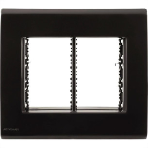 Placa Conjunto Modular Tramontina Liz 4X4 - Grafite 6 Modulos - 57106078