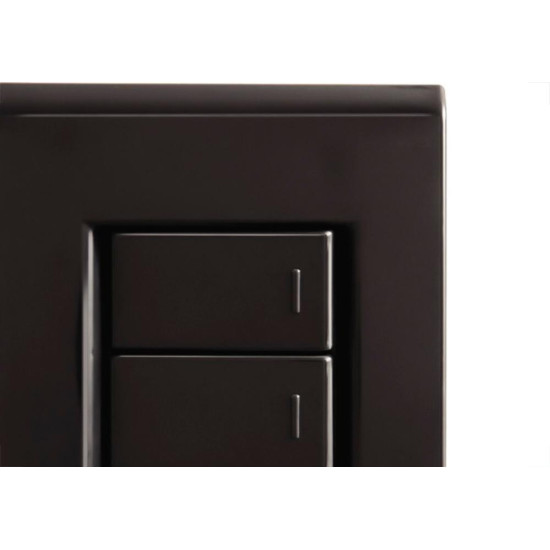 Conjunto Tramontina Com Placa Liz Grafite 2 Simples+Tomada .2P+T. 10A.