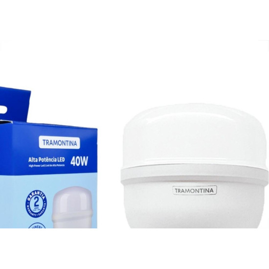 Lampada Led Alta Potencia Tramontina 40W. 3.200Lm Bivolt 6500K - E-27 - 58025059