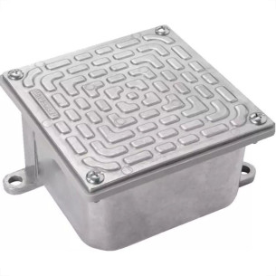 Caixa Passagem Aluminio Tramontina 10Cm X 10Cm - 56123001