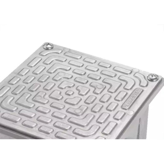 Caixa Passagem Aluminio Tramontina 10Cm X 10Cm - 56123001 Caixa Passagem Aluminio Tramontina 10Cm X 10Cm - 56123001