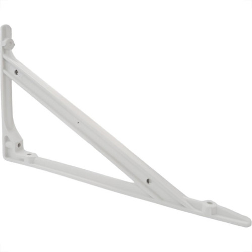Suporte Prateleira Plastico Thompson Steelplas Leve 30Cm Branco - Kit C/12 Pecas Suporte Prateleira Plastico Thompson Steelplas Leve 30Cm Branco - Kit C/12 Pecas