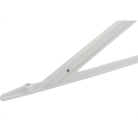 Suporte Prateleira Plastico Thompson Steelplas Leve 30Cm Branco - Kit C/12 Pecas Suporte Prateleira Plastico Thompson Steelplas Leve 30Cm Branco - Kit C/12 Pecas