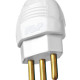 Pino Macho Flp 2 Polos+Terra 10A. Oco Branco - Kit C/10 Pecas Pino Macho Flp 2 Polos+Terra 10A. Oco Branco - Kit C/10 Pecas