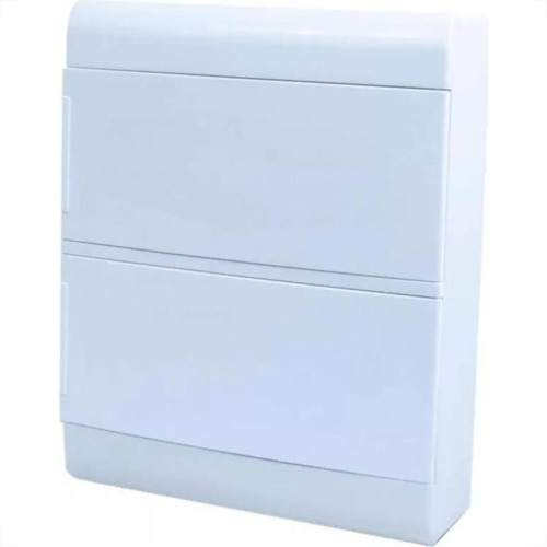 Centrinho Steck Pvc Sobrepor Branco Para 24 Disjuntores Din Sem Barramento