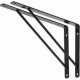 Suporte Prateleira Mao Francesa Overtime Reforcado 25Cm Preto - Kit C/12 Pecas Suporte Prateleira Mao Francesa Overtime Reforcado 25Cm Preto - Kit C/12 Pecas