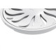 Grelha Plastica Redonda Branca Tigre Com Fecho 10X10Cm - Dn100 - Kit C/12 Pecas
