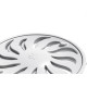 Grelha Plastica Redonda Branca Tigre Com Fecho 10X10Cm - Dn100 - Kit C/12 Pecas