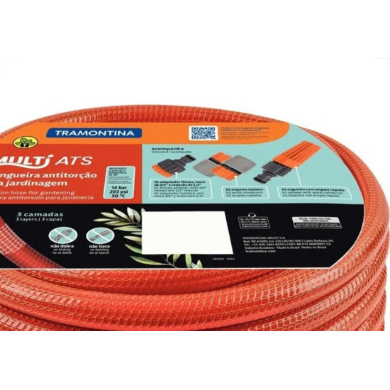 Mangueira Jardim Tramontina Antitorcao Mult Ats 1/2'' - 25M - 79248253 Mangueira Jardim Tramontina Antitorcao Mult Ats 1/2'' - 25M - 79248253