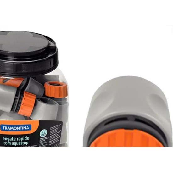 Engate Rapido Tramontina Com Aquastop Pote Com 40 Pecas - 78508/750 Engate Rapido Tramontina Com Aquastop Pote Com 40 Pecas - 78508/750