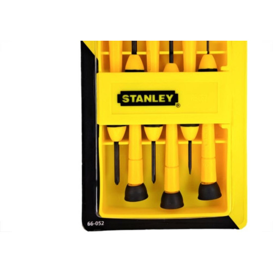 Chave Fenda/Phillips Precisao Stanley Jogo 6 Pecas - 66-052 Chave Fenda/Phillips Precisao Stanley Jogo 6 Pecas - 66-052