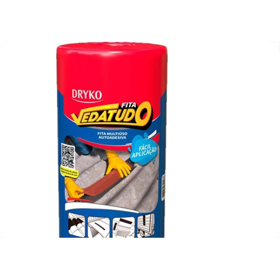 Fita Multiuso Dryko Vedatudo Terracota 45Cm X 10M