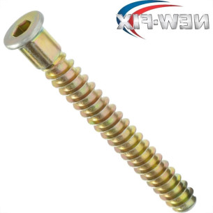 Parafuso Estrutural Moveleiro Escariado Allen Bicromatizado Newfix 5,0 X 5,0Mm - Kit C/2 Cartelas