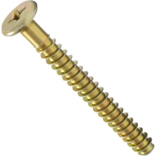 Parafuso Estrutural Moveleiro Tampinha 13 Philips Bicromatizado Newfix 7,0 X 7,0Mm - Kit C/2 Cartelas