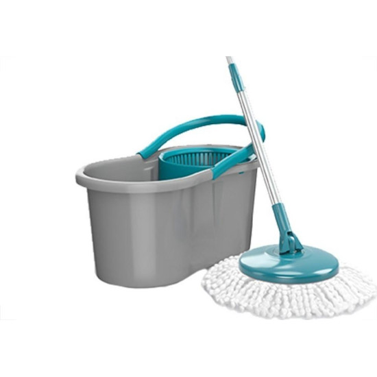 Mop Flash Limp Fit Giratorio Com Balde Cinza/Verde - Mop5010 Mop Flash Limp Fit Giratorio Com Balde Cinza/Verde - Mop5010