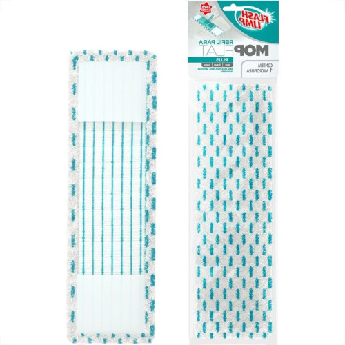 Refil Para Mop Flash Limp Flat Plus Pano De Microfibra Para Limpeza Molhada - Rmop6125 Refil Para Mop Flash Limp Flat Plus Pano De Microfibra Para Limpeza Molhada - Rmop6125