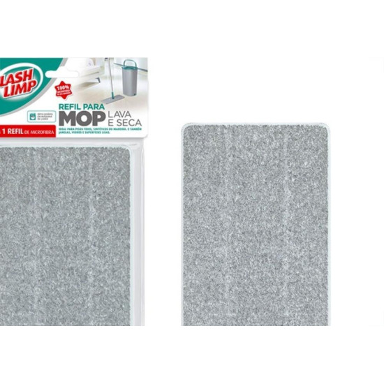 Refil Para Mop Flash Limp Lava E Seca Pano De Microfibra - Rmop7740 Refil Para Mop Flash Limp Lava E Seca Pano De Microfibra - Rmop7740