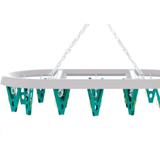 Mini Varal Flash Limp Oval Com 24 Pregadores - Lav6803 Mini Varal Flash Limp Oval Com 24 Pregadores - Lav6803