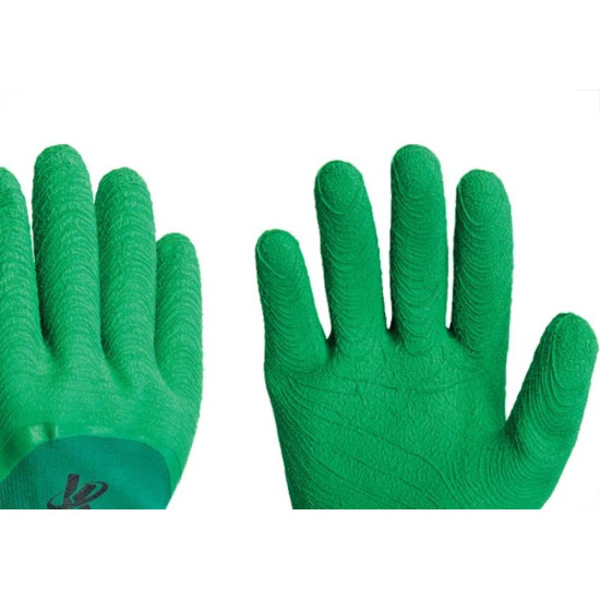 Luva Malha Kalipso Palma Emborrachada Confortato Verde 8 - M - Kit C/12 Pares Luva Malha Kalipso Palma Emborrachada Confortato Verde 8 - M - Kit C/12 Pares