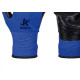 Luva Malha Kalipso Banho Nitrilico Nbr Wave Azul/Preta 10 - Xg - Kit C/12 Pares Luva Malha Kalipso Banho Nitrilico Nbr Wave Azul/Preta 10 - Xg - Kit C/12 Pares