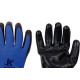 Luva Malha Kalipso Banho Nitrilico Nbr Wave Azul/Preta 9 - G - Kit C/12 Pares Luva Malha Kalipso Banho Nitrilico Nbr Wave Azul/Preta 9 - G - Kit C/12 Pares