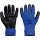 Luva Malha Kalipso Banho Nitrilico Nbr Wave Azul/Preta 8 - M - Kit C/12 Pecas Luva Malha Kalipso Banho Nitrilico Nbr Wave Azul/Preta 8 - M - Kit C/12 Pecas