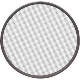 Peneira Fuba Aro Plastico Preto 30 - Kit C/12 Pecas