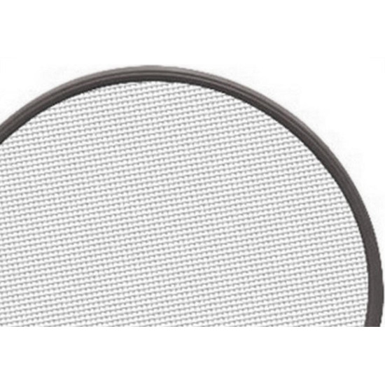 Peneira Cafe Aro Plastico Preto 55 - Kit C/6 Pecas