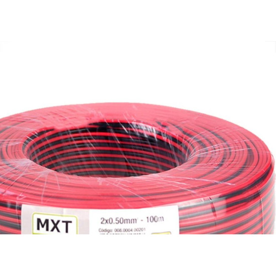 Fio Bicolor Para Som Mxt 2X0,50 Fio Bicolor Para Som Mxt 2X0,50
