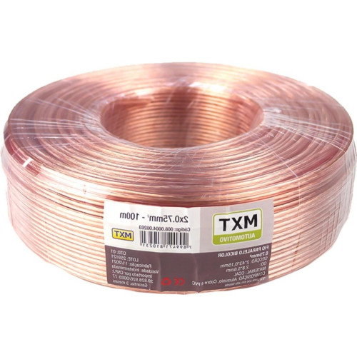 Fio Bicolor Para Som Cristal Mxt 2X0,75 Fio Bicolor Para Som Cristal Mxt 2X0,75