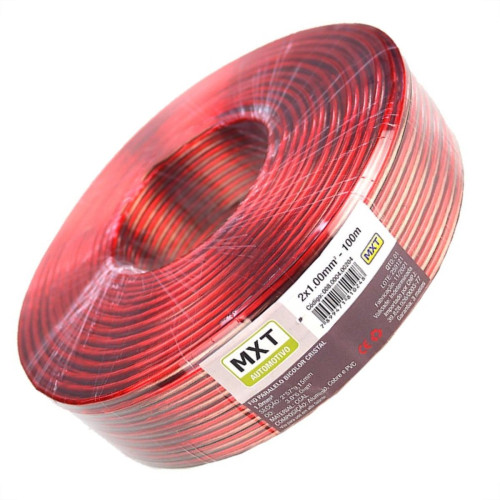 Fio Bicolor Para Som Cristal Mxt 2X1,00 Fio Bicolor Para Som Cristal Mxt 2X1,00
