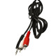 Cabo Audio/Video Mxt 2Rca + P2 - 1,80M Niquelado Cabo Audio/Video Mxt 2Rca + P2 - 1,80M Niquelado