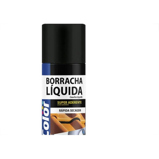 Borracha Liquida Spray Impermeabilizante Chemicolor Preta 400Ml/240G.