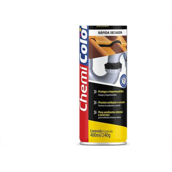 Borracha Liquida Impermeabilizante Chemicolor Transparente 400Ml/240G. Borracha Liquida Impermeabilizante Chemicolor Transparente 400Ml/240G.