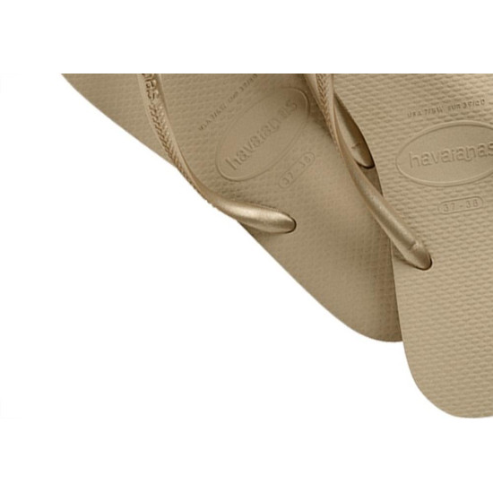 Chinelo Havaianas Slim 33/34 Areia Dourado Claro