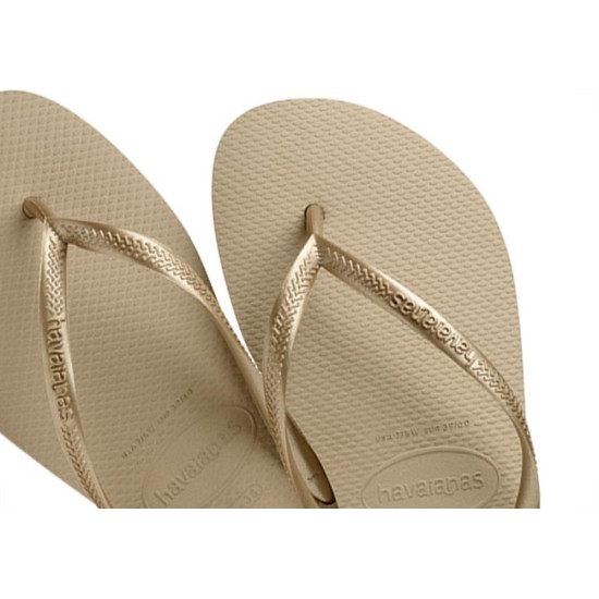 Chinelo Havaianas Slim 33/34 Areia Dourado Claro