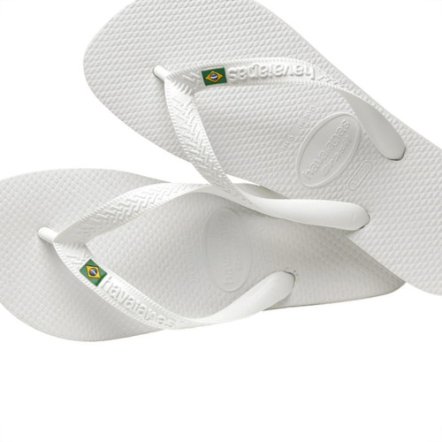 Chinelo Havaianas Brasil 37/38 Branco Chinelo Havaianas Brasil 37/38 Branco